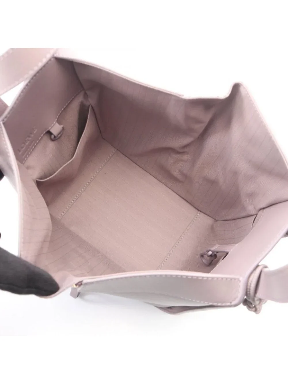 Loewe Handbag Hammock Bag Compact 2-Way Lavender White Leather